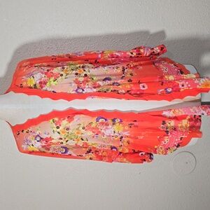 Fuzzi Floral Sheer Kimono Cardigan